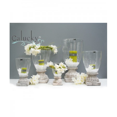 Thủy tinh và chân đế décor 48-0003-S5